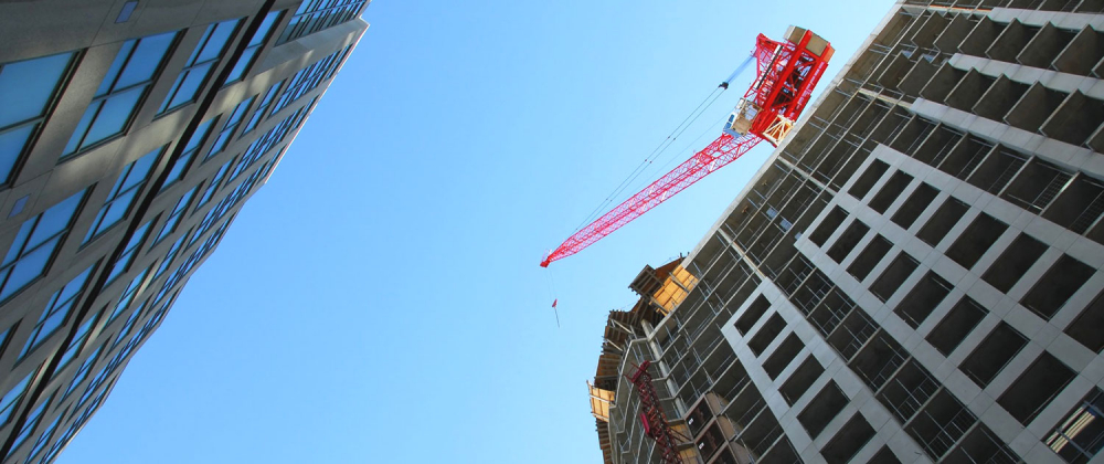 Dose-und-Sohn-Bauunternehmen Bau Hochhaus Kran